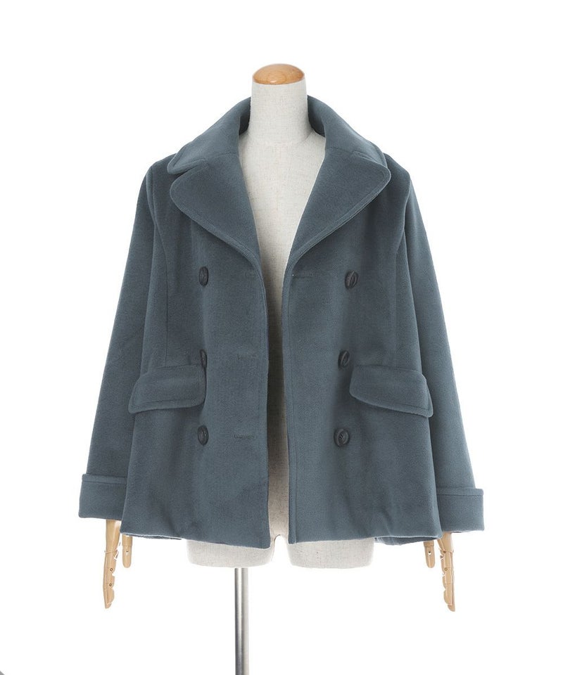 釦を外した状態 (blue gray)