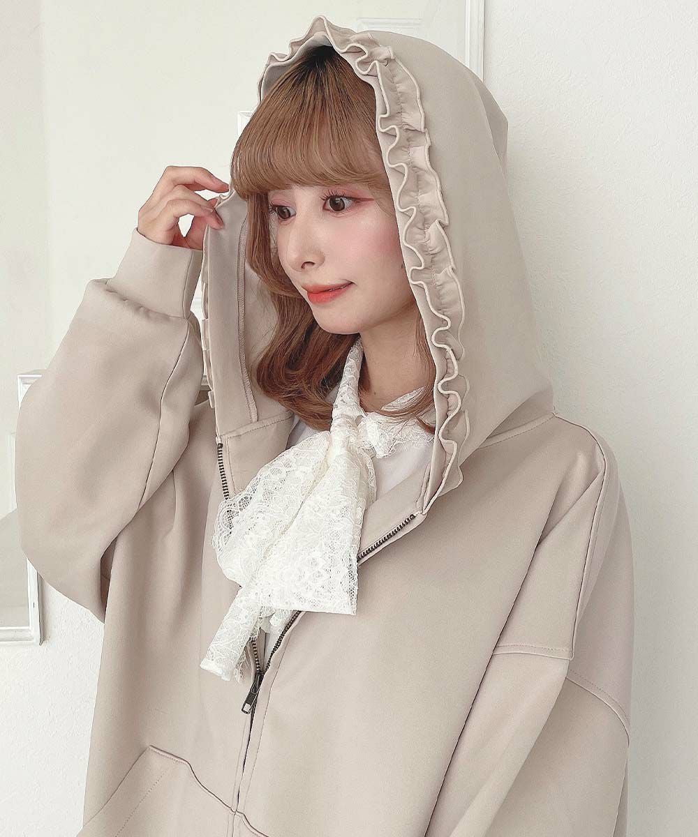 バックリボンロゴZIPパーカー/F i.n.t [55AI04j003] | F i.n.t公式通販