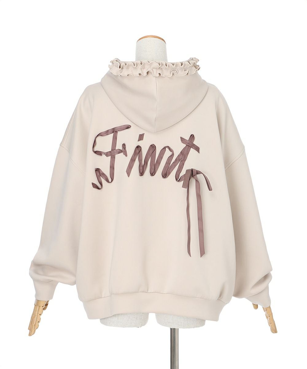 バックリボンロゴZIPパーカー/F i.n.t [55AI04j003] | F i.n.t公式通販