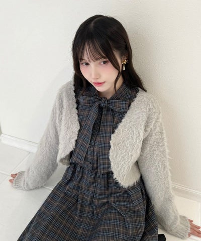 light gray / 157cm / リボンを外した状態