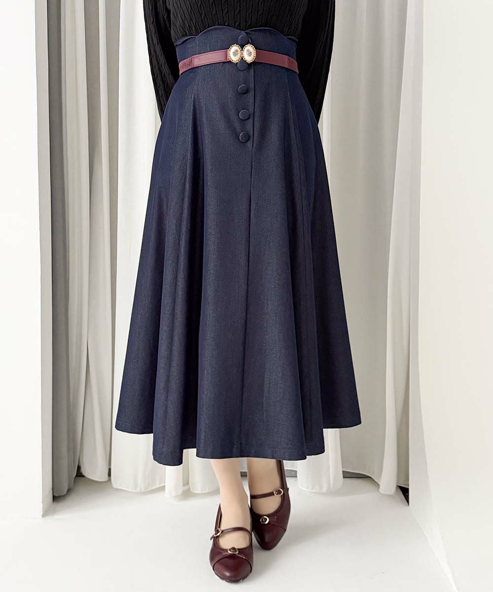 ローズカメオバックルゴムベルト/an another angelus [00BB07a003] | F