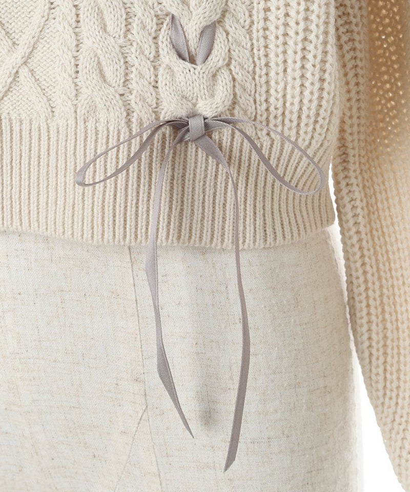 リボンアップ (off white)