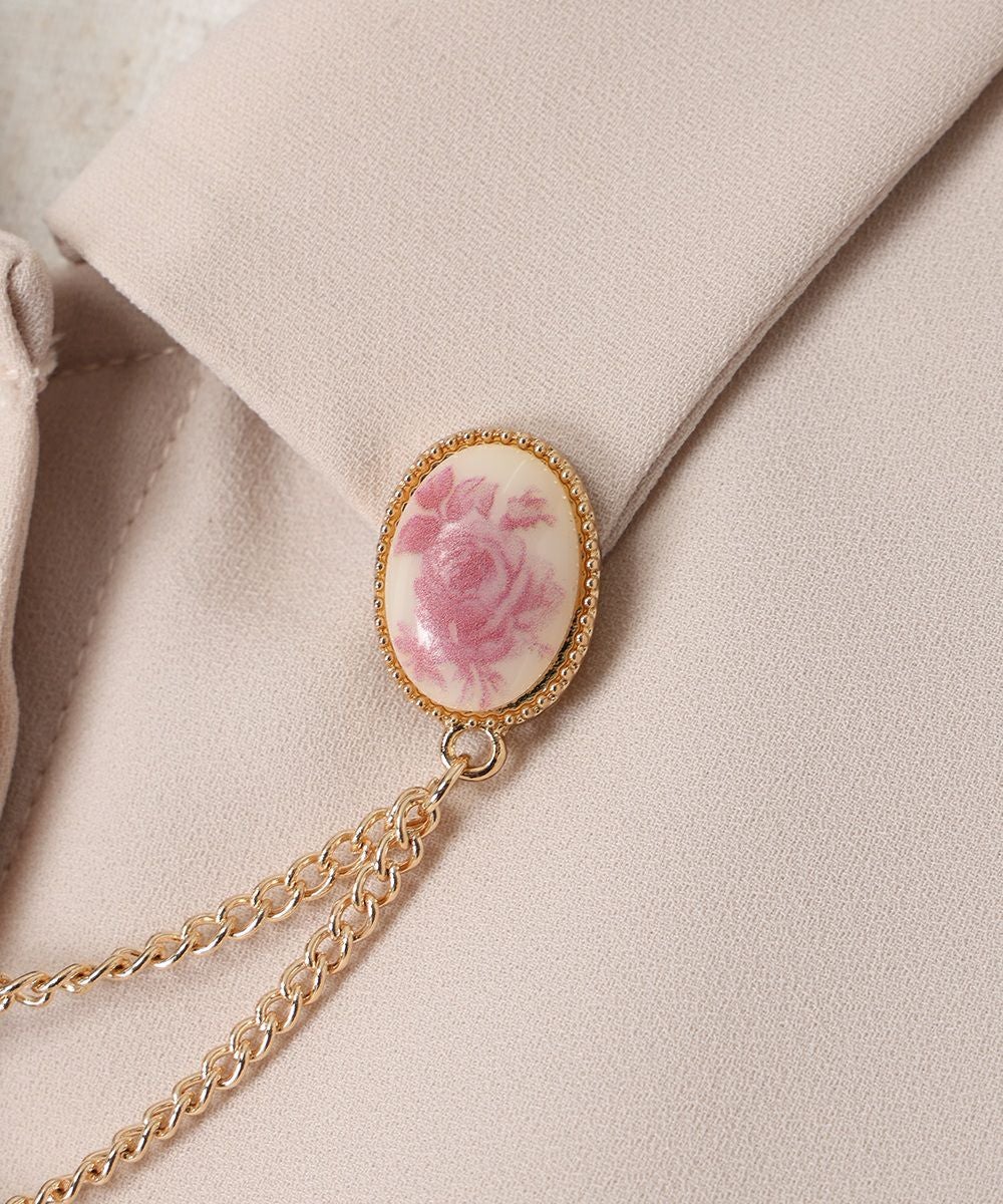 ブローチ (pink beige)