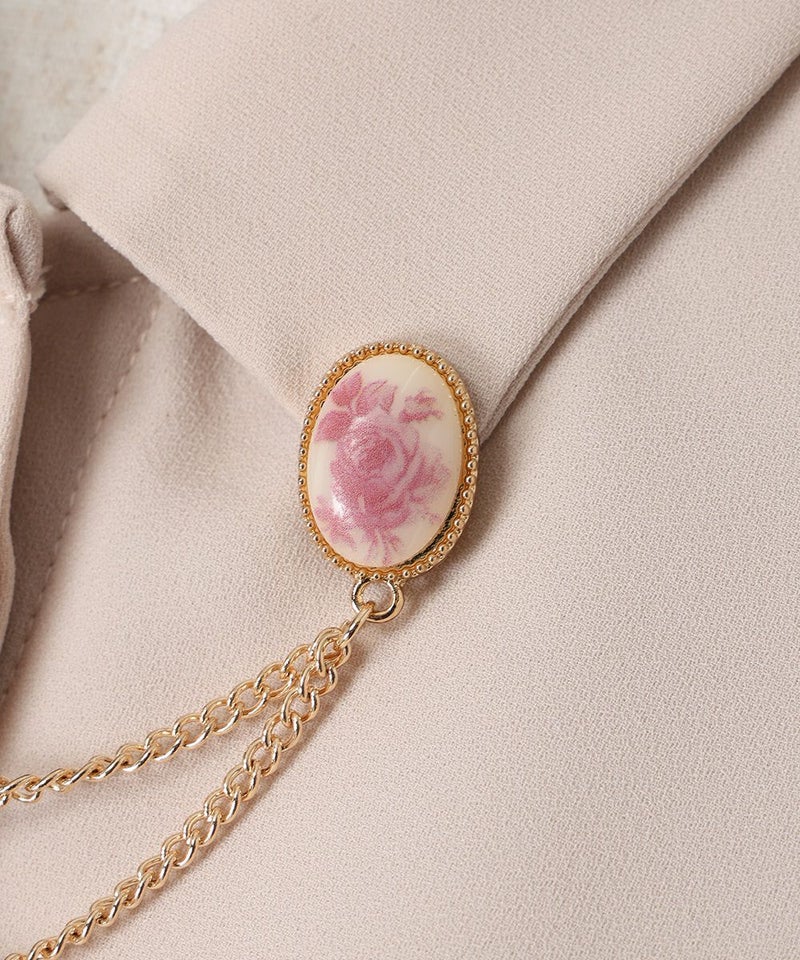 ブローチ (pink beige)