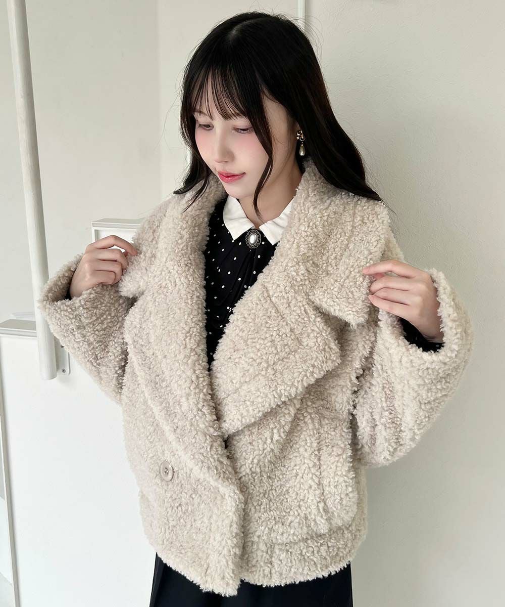 2WAY】ビッグカラーボアコート/F&A [55CD03j001] | F i.n.t公式通販サイト