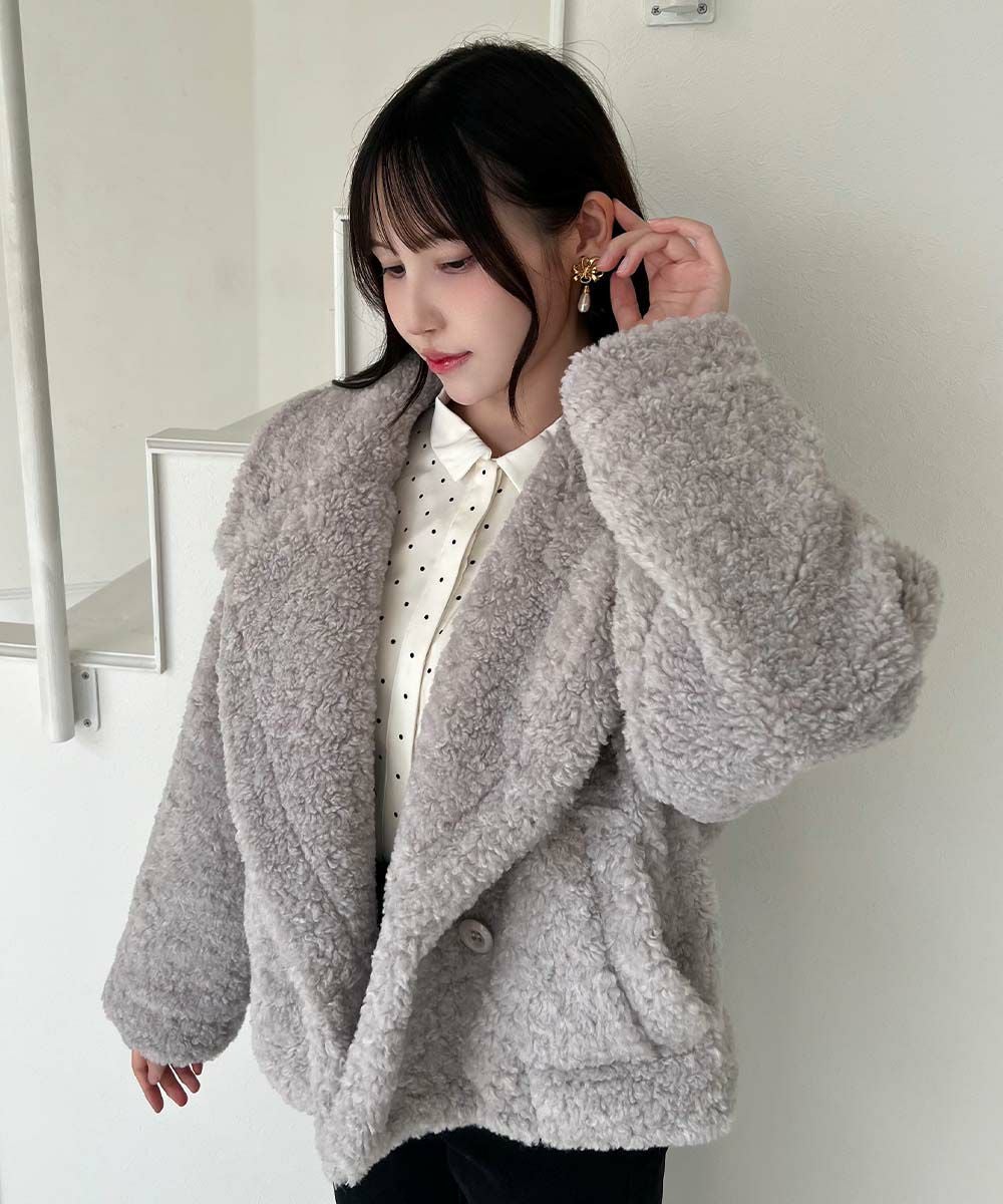 2WAY】ビッグカラーボアコート/F&A [55CD03j001] | F i.n.t公式通販サイト