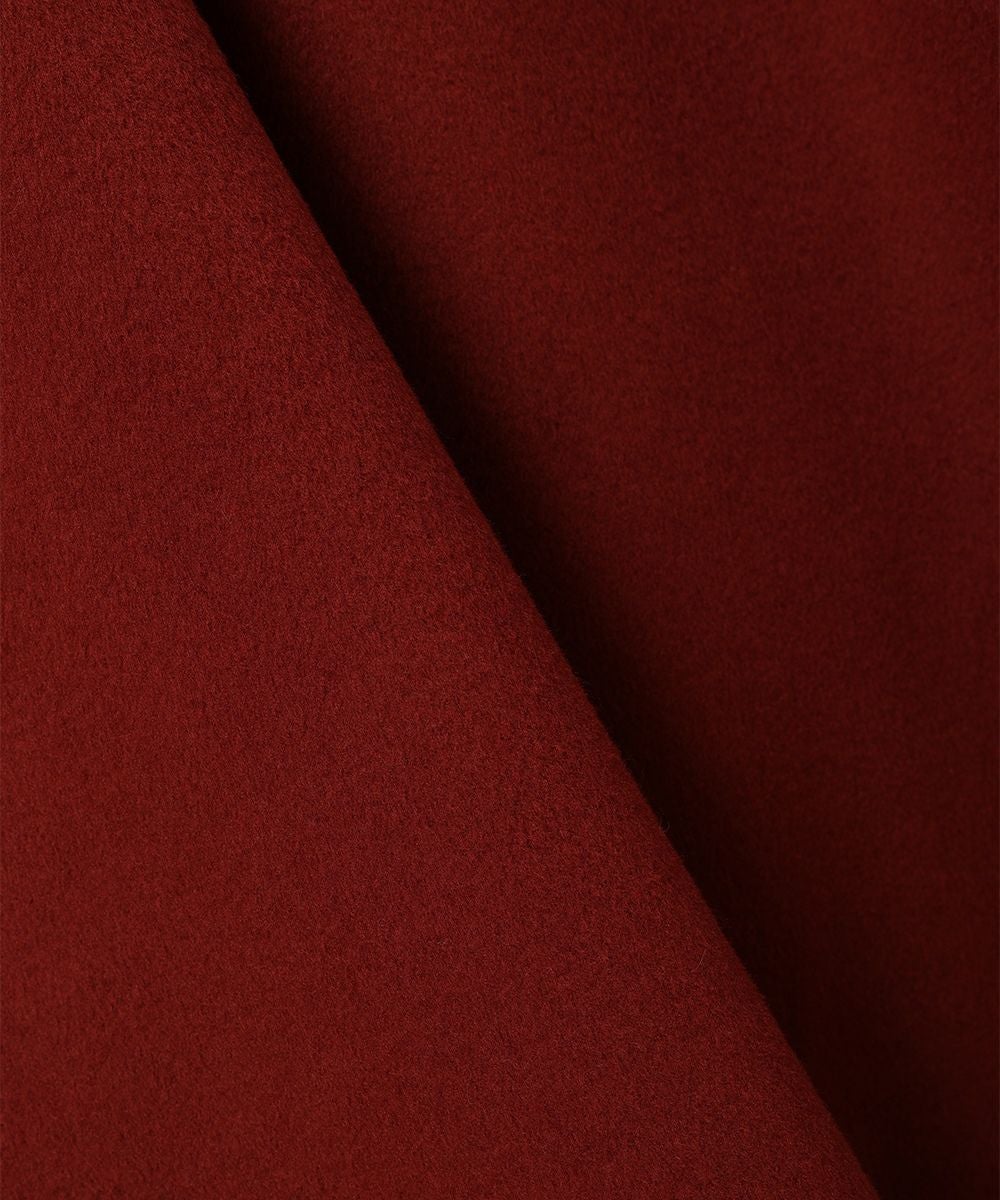 あったか素材】ローズ刺繍ビッグカラーオーバーコート/an another