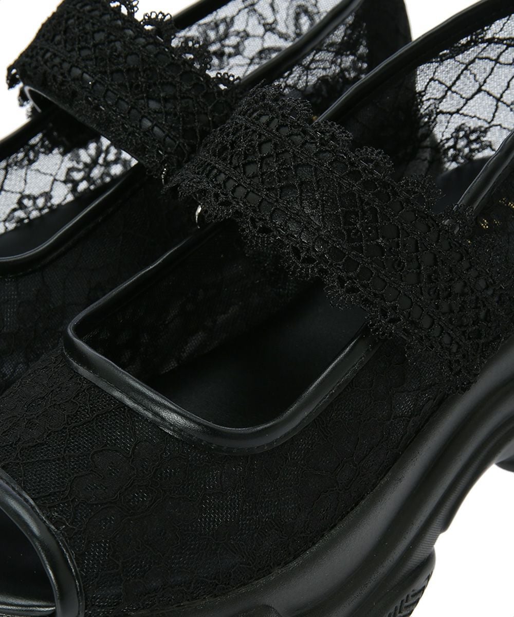 レース (black)