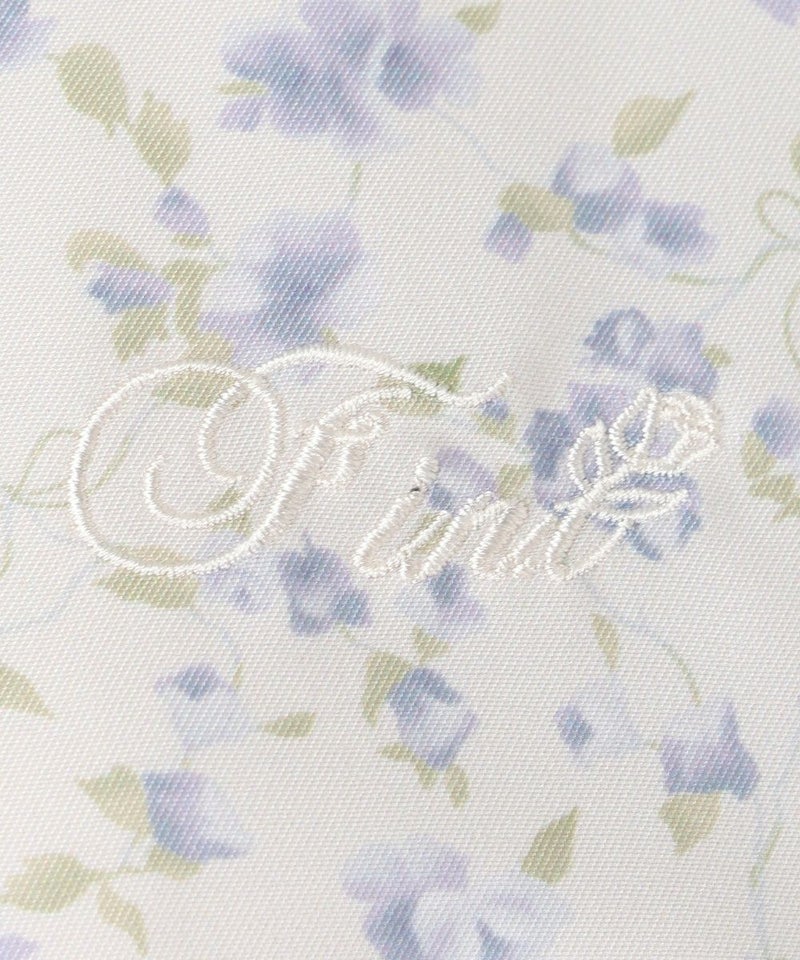 ロゴ刺繍 (ivory×purple)