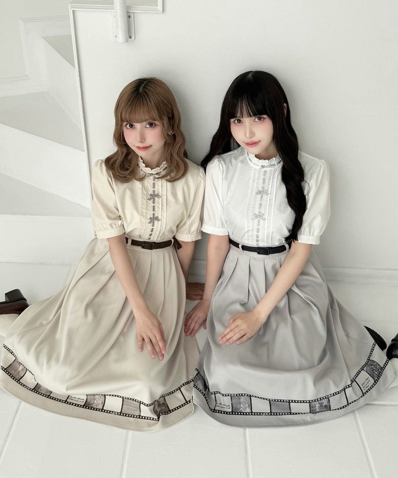 左：ivory / 152cm,右：off white / 157cm