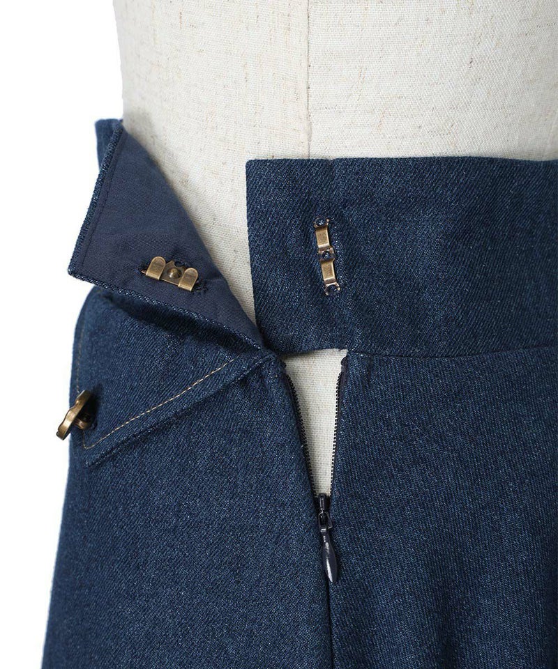 サイドファスナー (indigo)