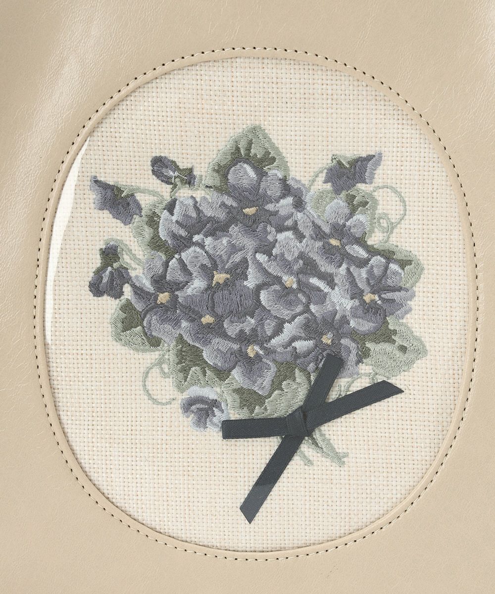 刺繍アップ (ivory)