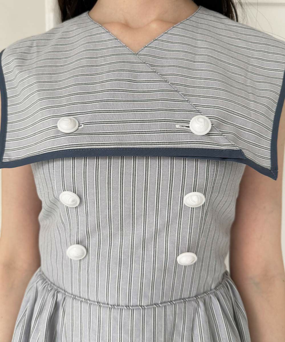 ご予約】ストライプ2wayマリンワンピース/an another angelus