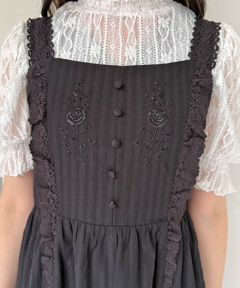 black / 157cm / レーストップスとのレイヤード