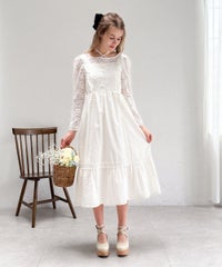 off white / 172cm / レーストップスとのレイヤード