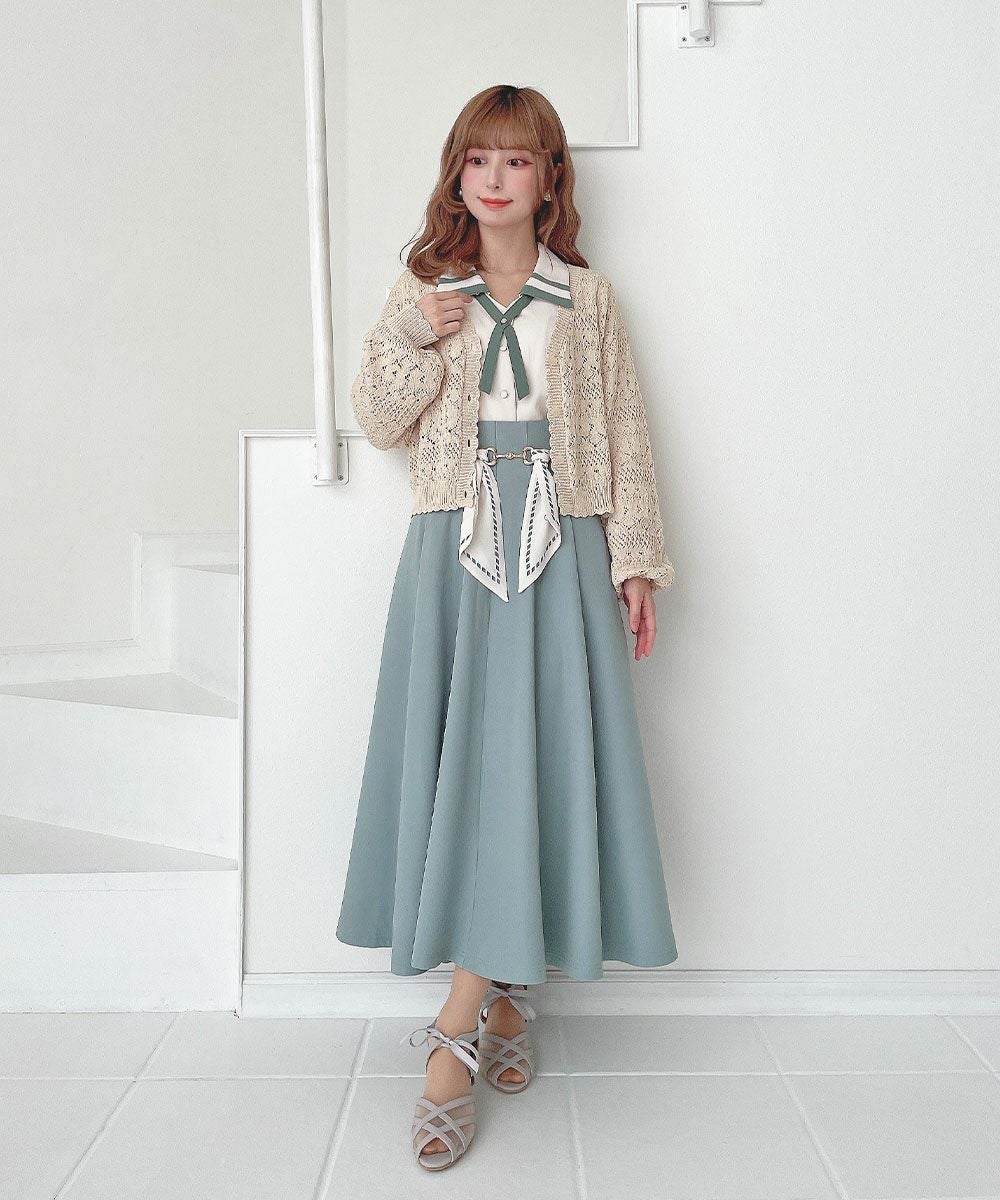❤️ ★Alice olive人気新作新品　ベージュブラウス　 2色綺麗オシャレ セール】シャーリング衿付ブラウス（シャツ/ブラウス）｜Another