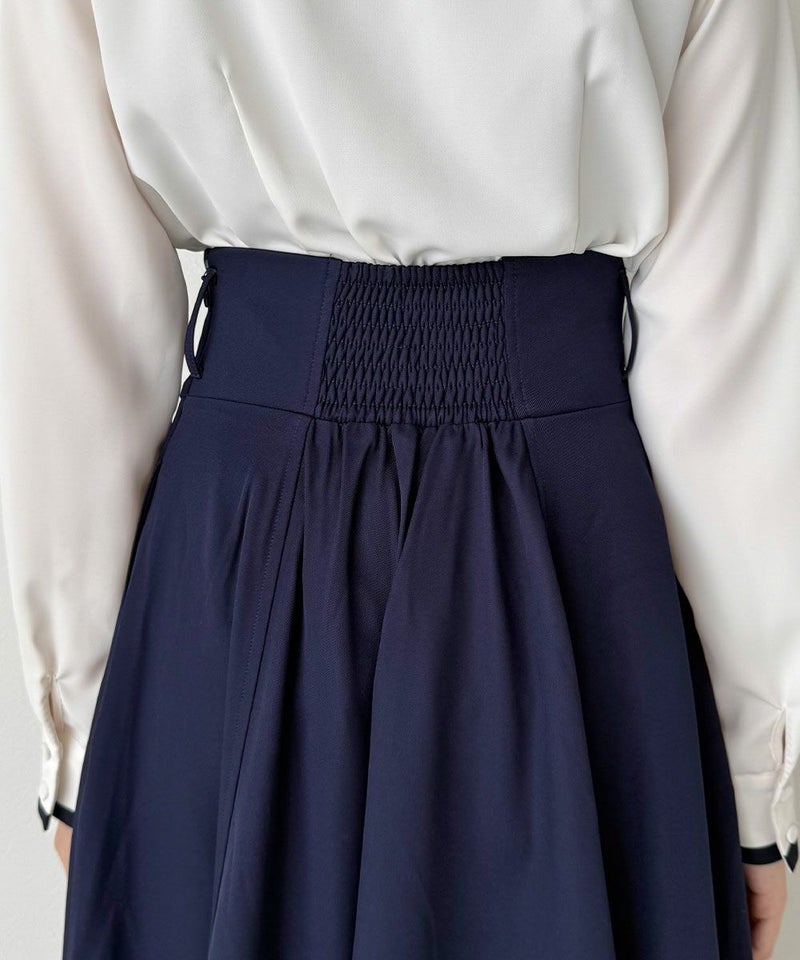 navy / 157cm:ベルトを外した状態