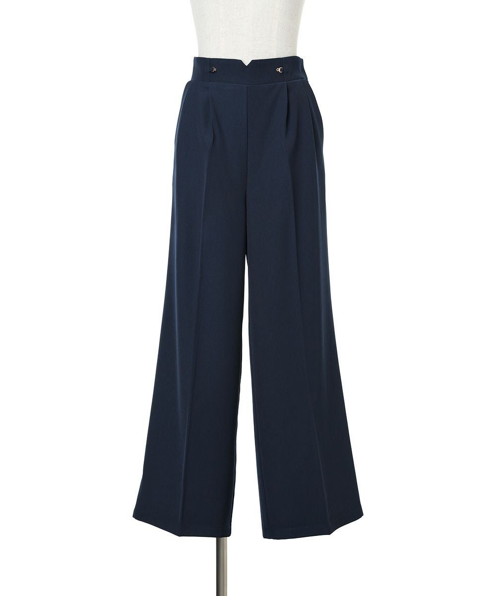 再入荷/サイズ展開】パールチェーンビット使いストレートパンツ/an