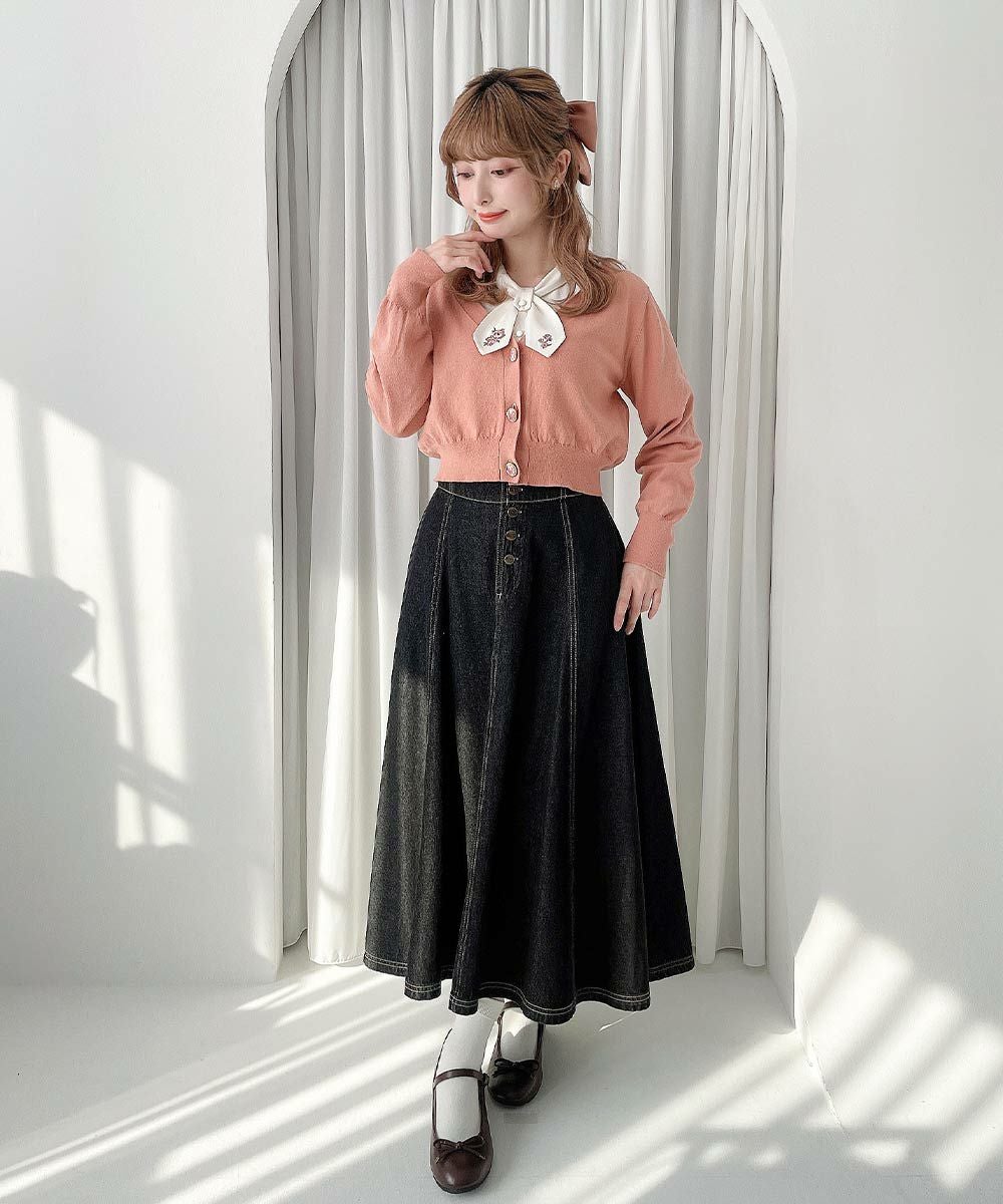 YILON Ange ballerina tops ブラック　未使用 Last one】【BlackShamrock】F58ローズプリンセスショートボレロ - To
