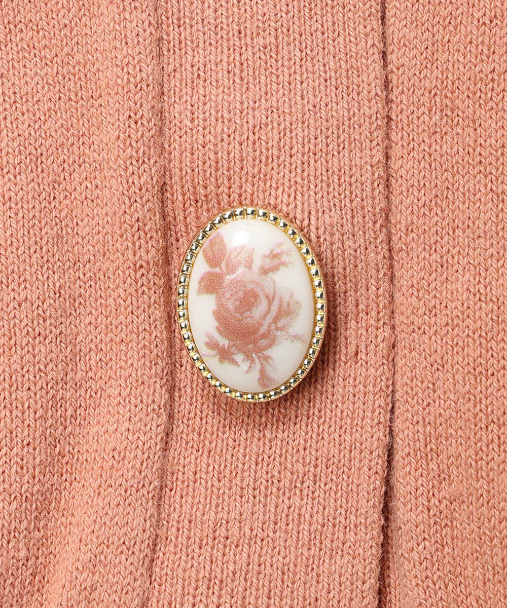 カメオ釦 (coral pink)