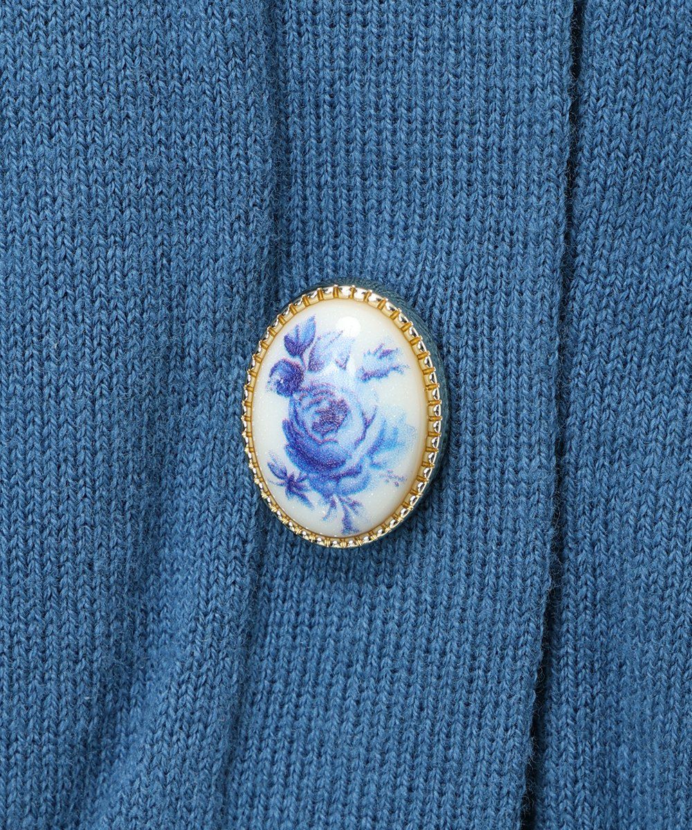 カメオ釦 (blue)