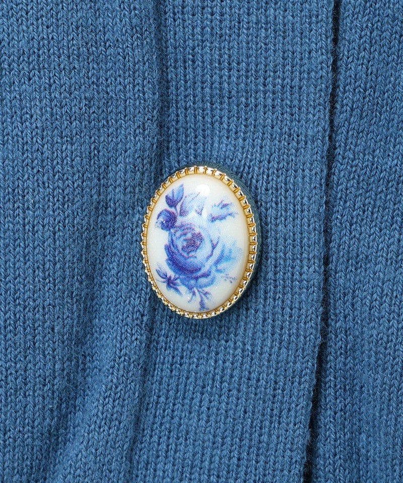 カメオ釦 (blue)
