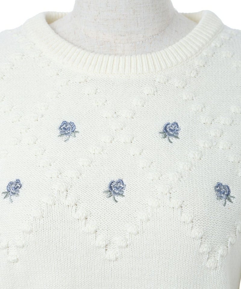 刺繍アップ (off white)