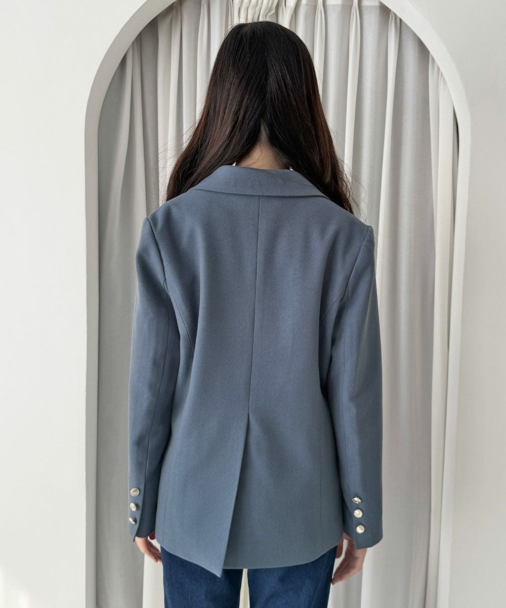 ローズ刺繍衿ダブル釦ジャケット/an another angelus [57BD01j002] | F
