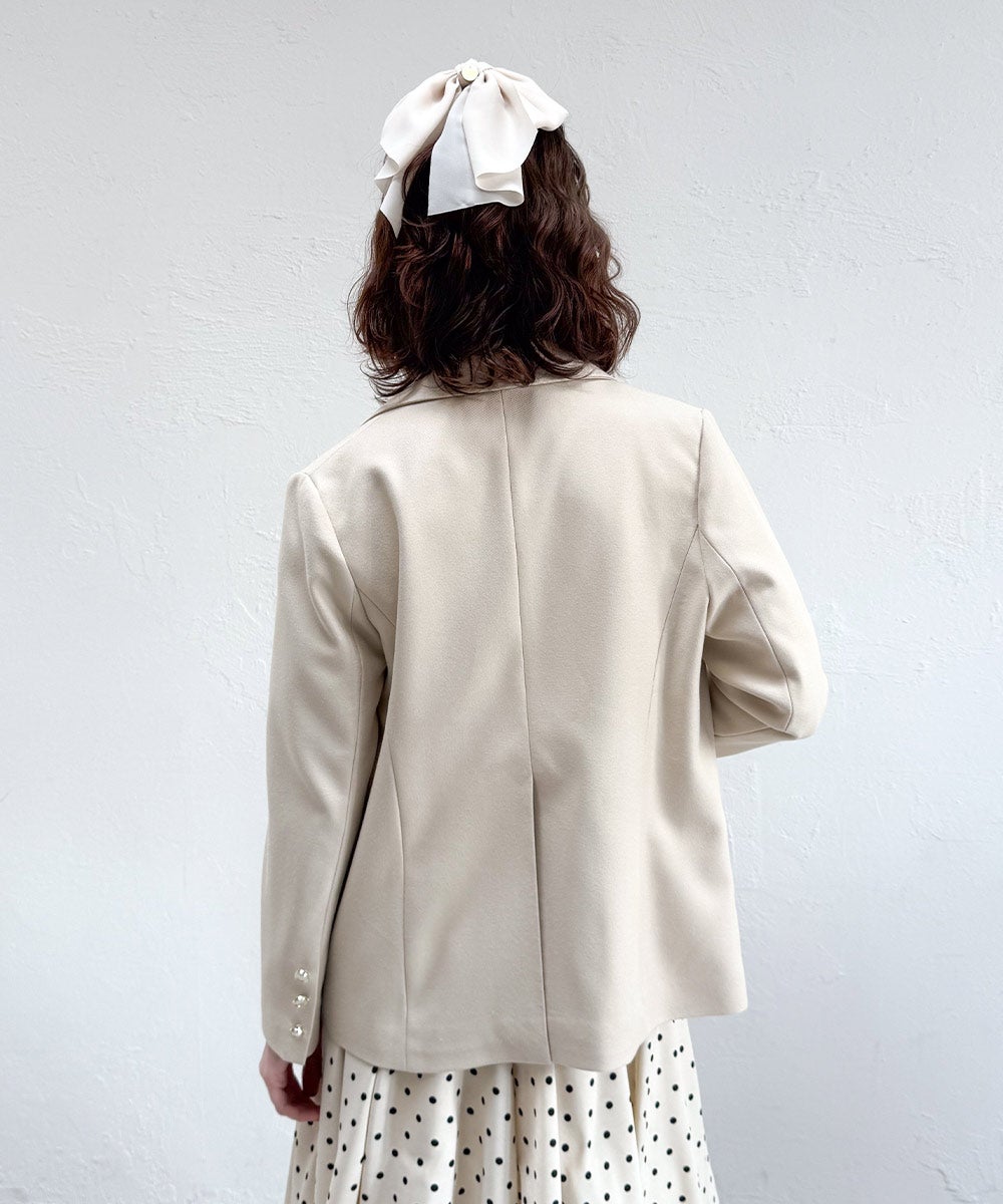 ローズ刺繍衿ダブル釦ジャケット/an another angelus [57BD01j002] | F