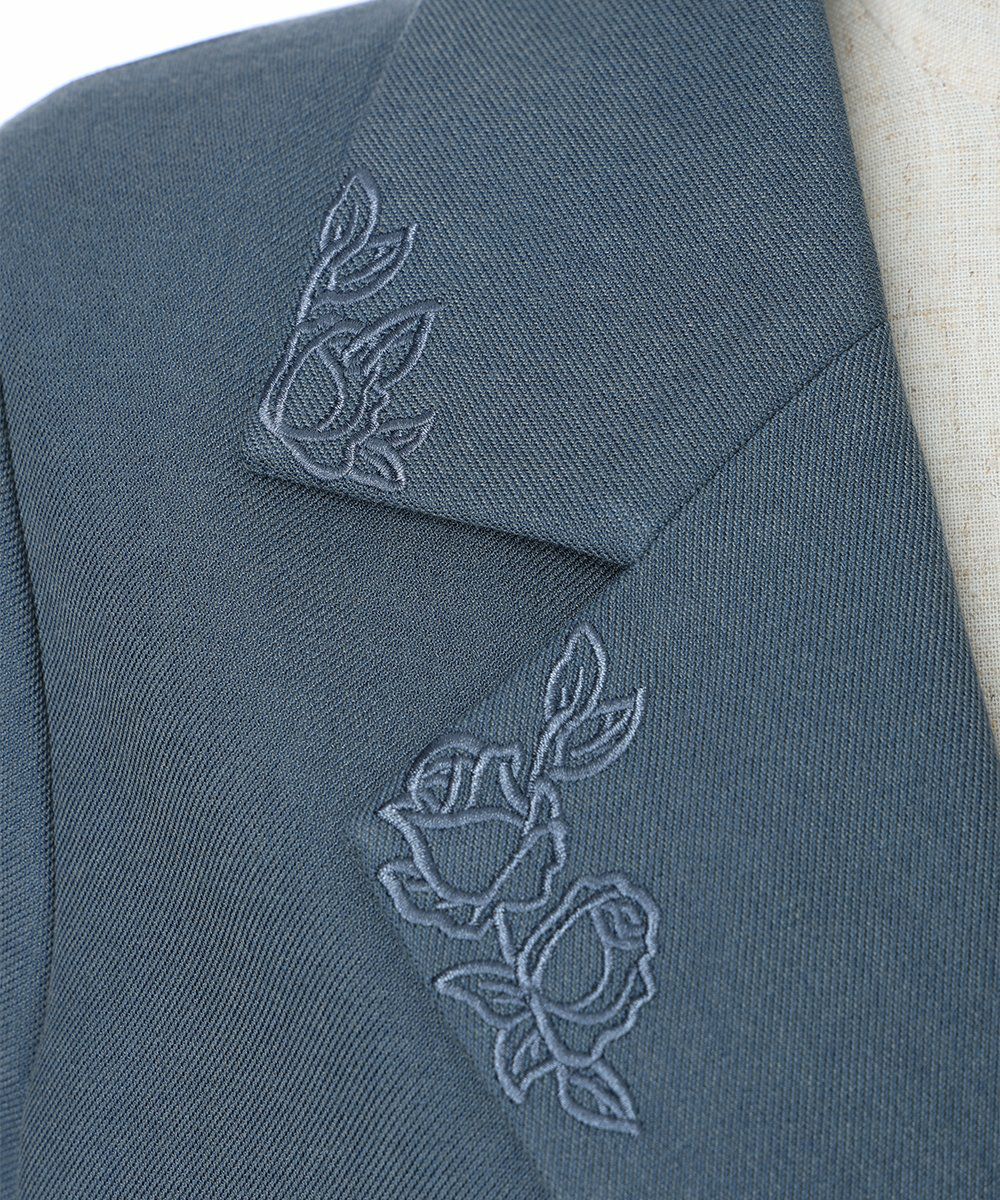 衿アップ (blue gray)