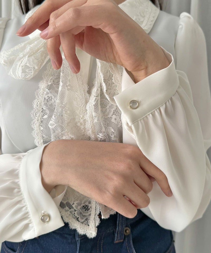 off white / 157cm / リボンタイを外した状態