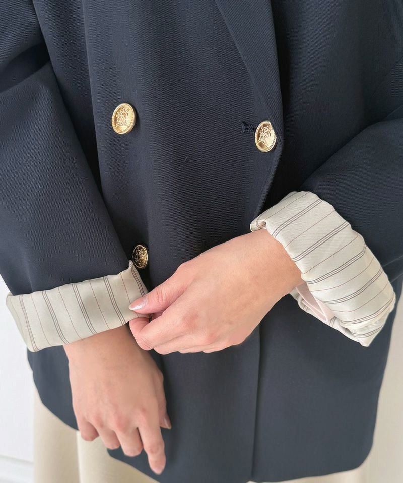 新作アンアナザーアンジェラス ゴールド釦ダブルジャケット テーラードジャケット サイズ展開】ゴールド釦ダブルジャケット/an another angelus