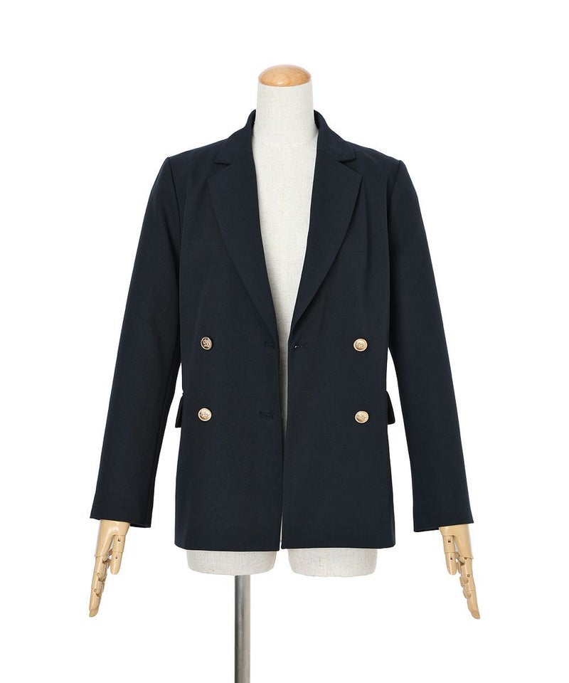 前を開けた状態 (navy)