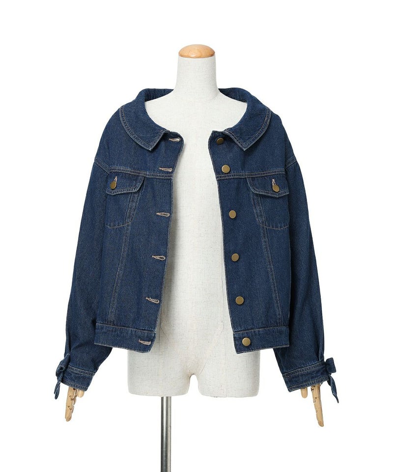 釦を外した状態 (indigo)