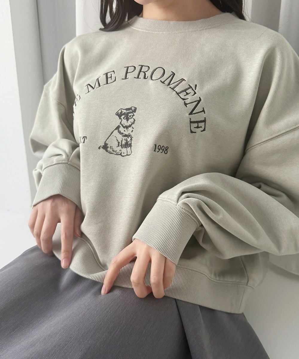 ロゴ刺繍シュナウザースウェット/F i.n.t [57AI03j003] | F i.n.t公式