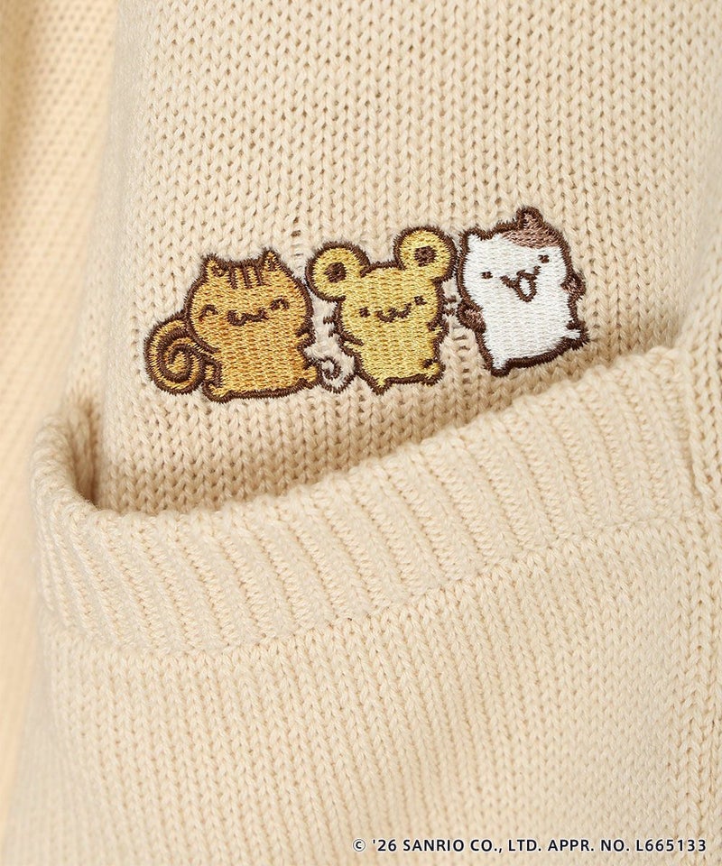 刺繍/左 (light beige)