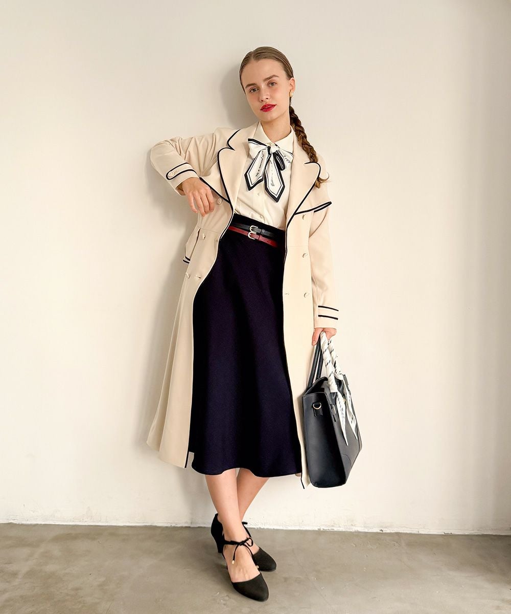 ivory / 171cm / コート着用