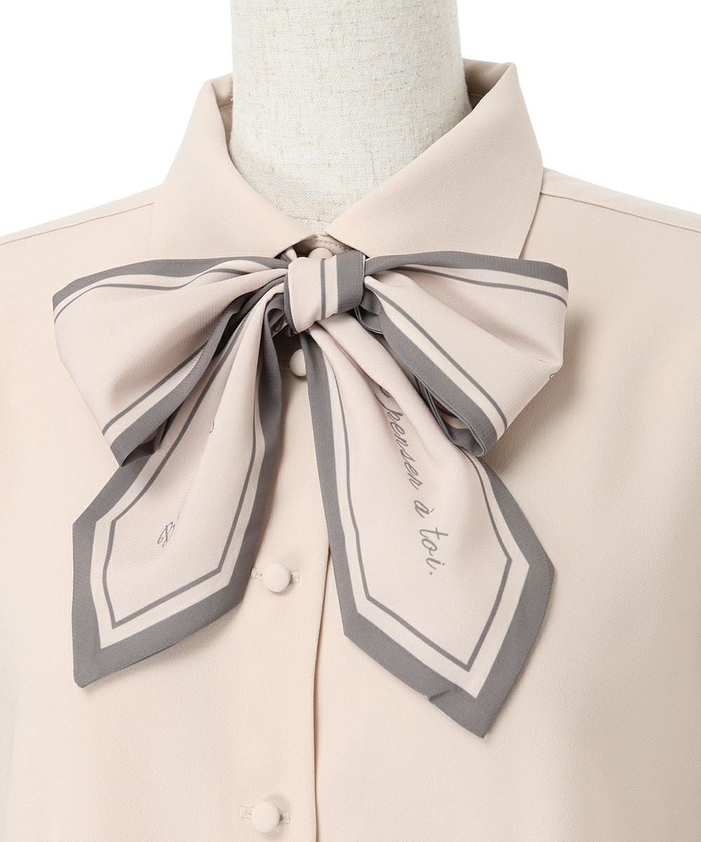 CHANEL ベージュ リボン付きシャツ 8 ロゴスカーフリボン付きシャツ/an another angelus [57BF01j007] | F