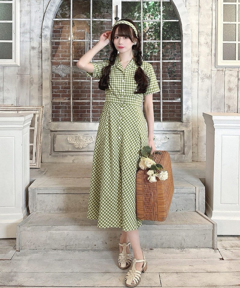 light green×white / 163cm