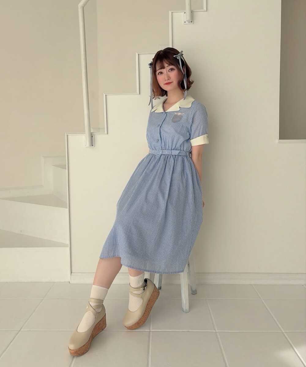 blue×white / 158cm