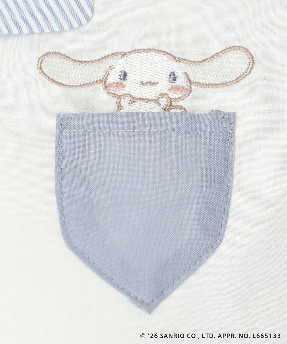 刺繍 (off white×blue)