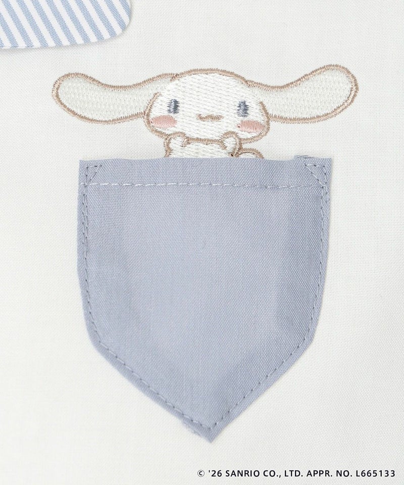 刺繍 (off white×blue)