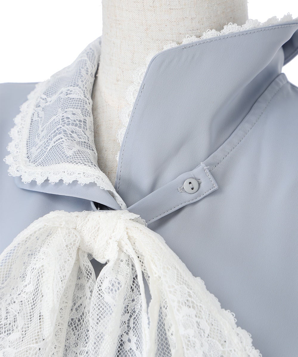 リボン取り外し釦(blue gray)