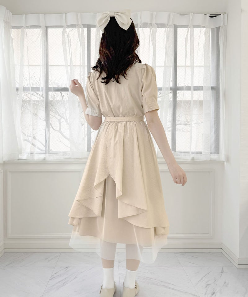 beige×white / 157cm