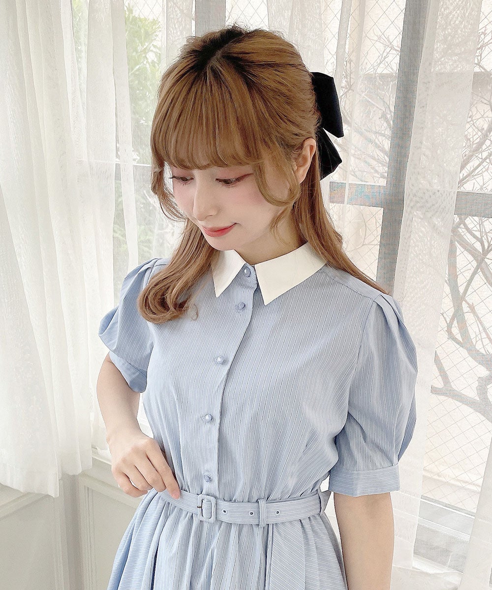 light blue×white / 152cm