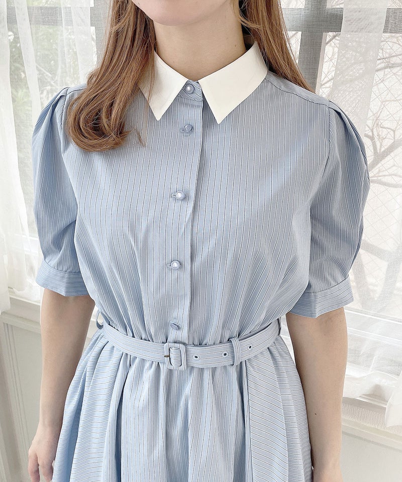 light blue×white / 152cm