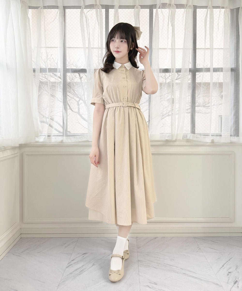 beige×white / 157cm