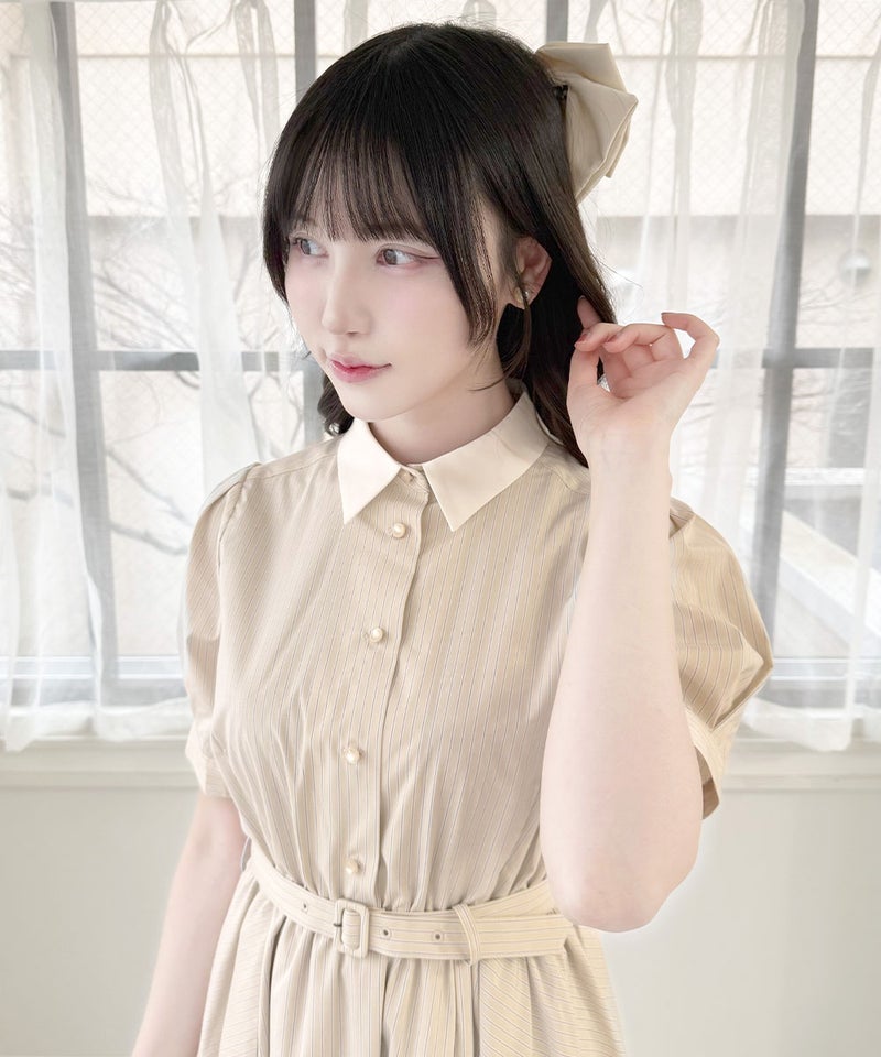 beige×white / 157cm