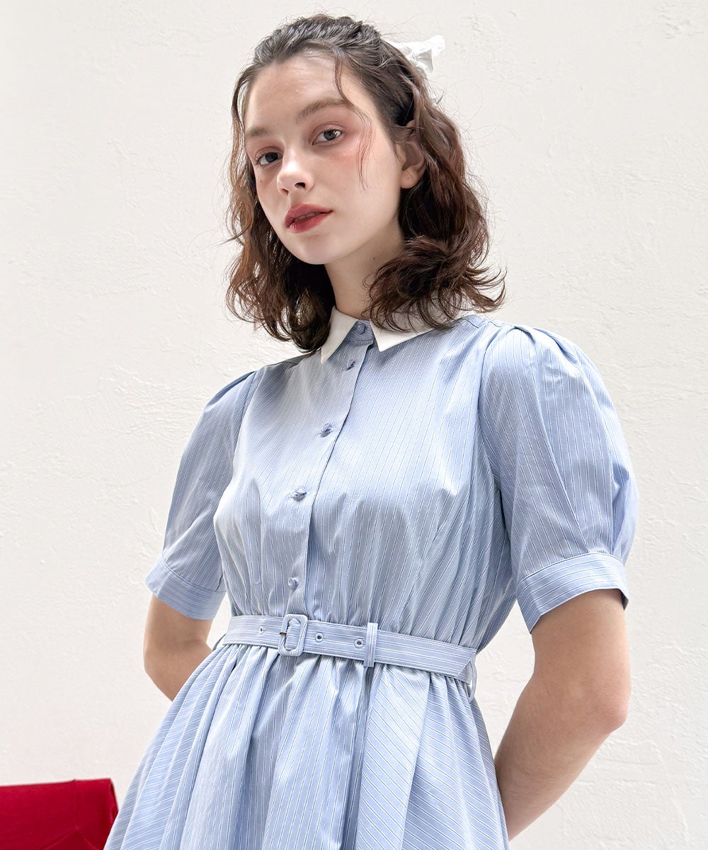 light blue×white / 170cm