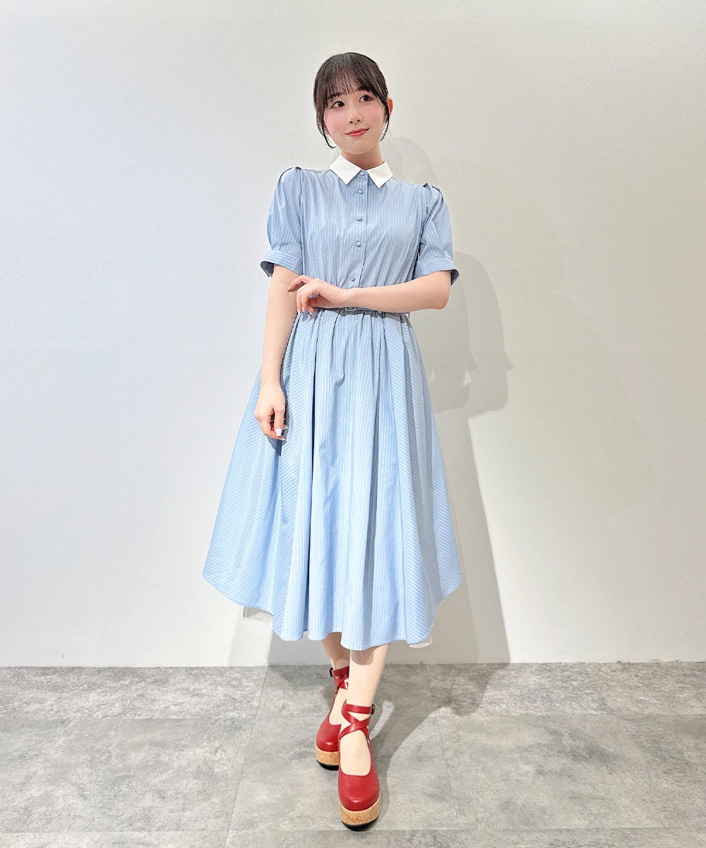 light blue×white / 158cm